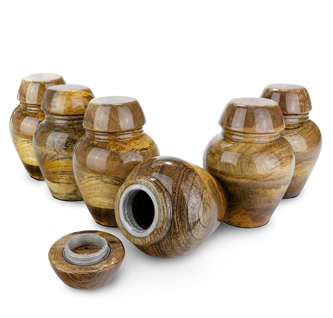 Set of 4 Keepsake Urns, Set of 2,3,4,5 or 6 Keepsakes, Cremation Keepsake Urns