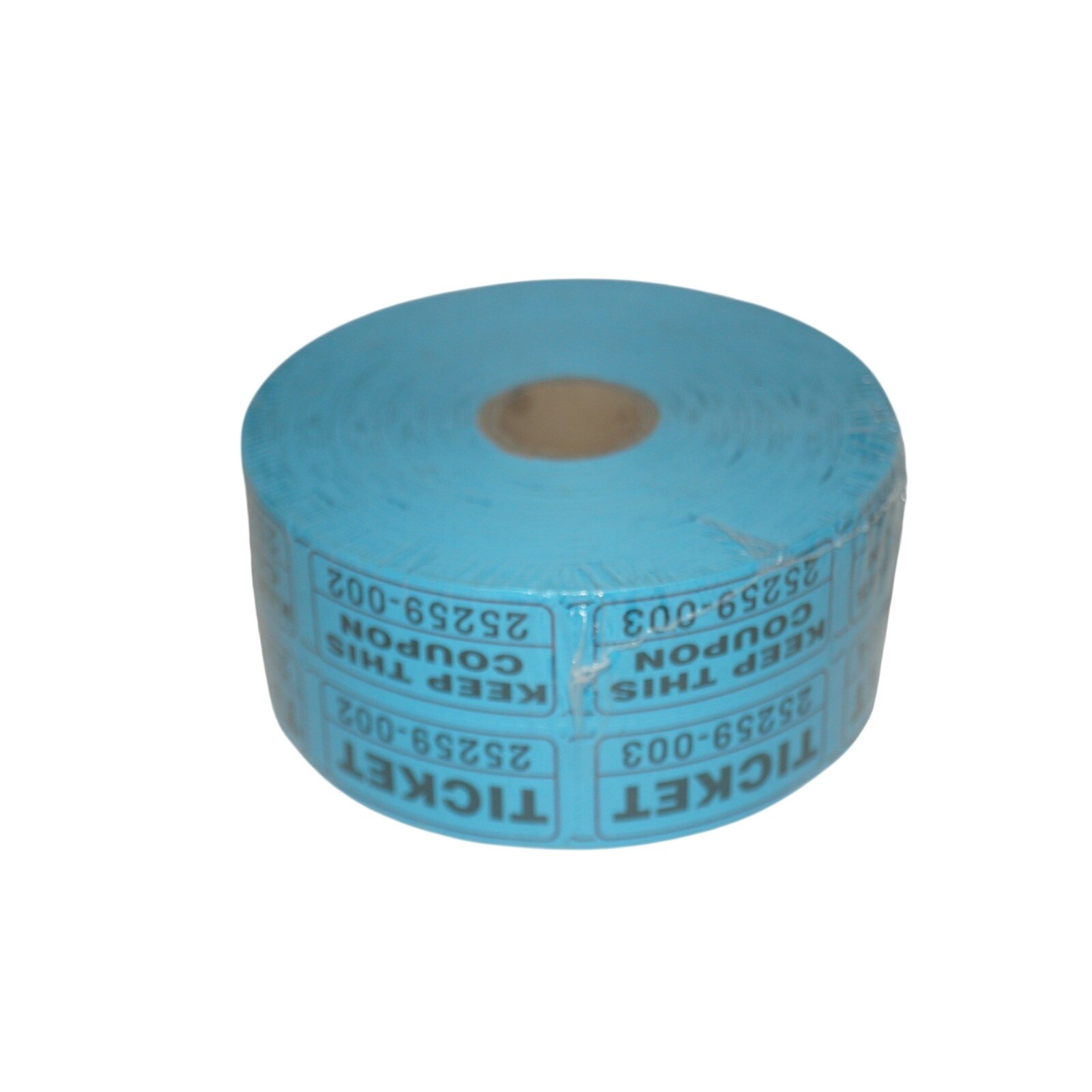 Roll of 2000 Blue Double Stub Raffle Tickets Split the Pot 50/50 NEW