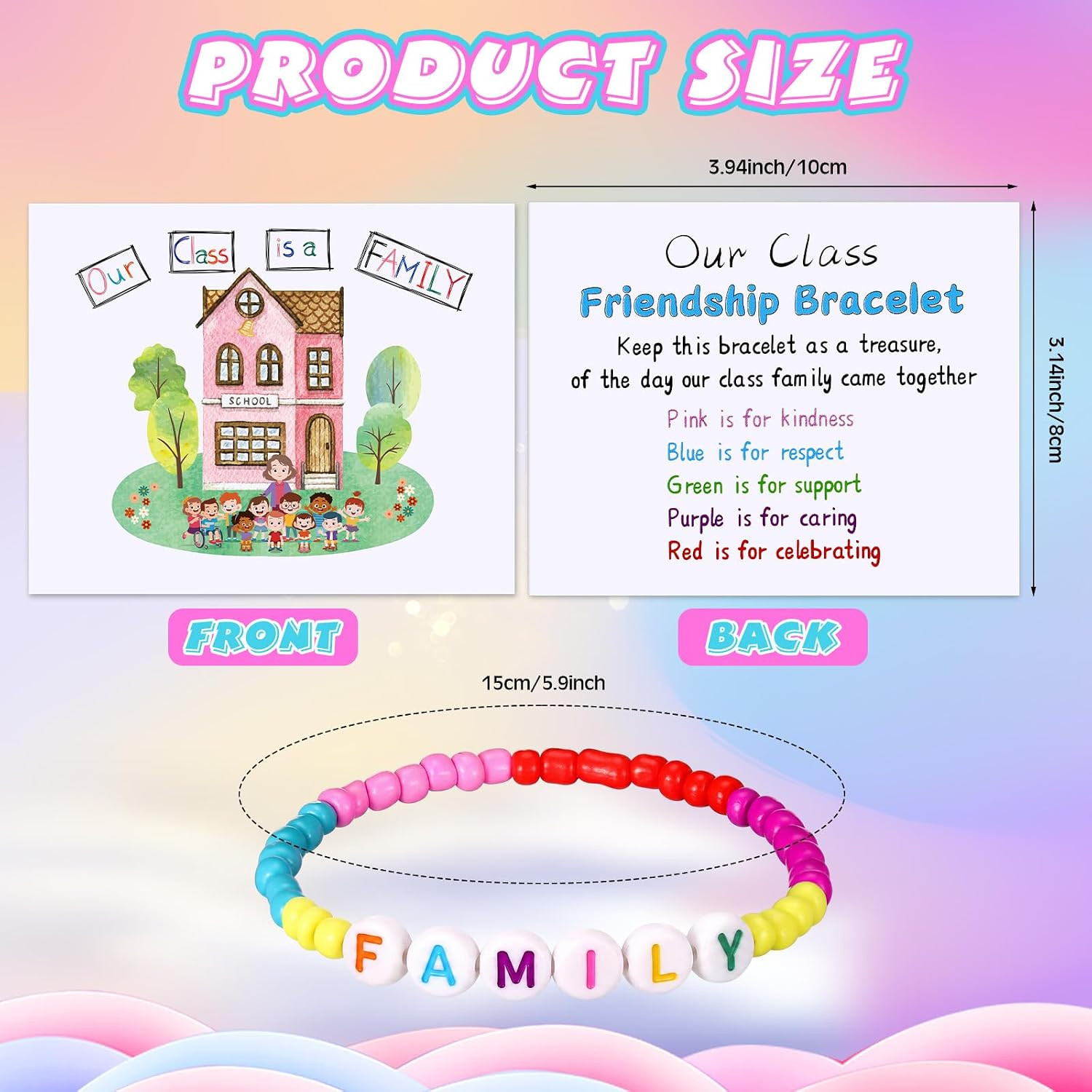 24 Sets Back to School Gifts for Student Include Our Class Is a Family Greeting