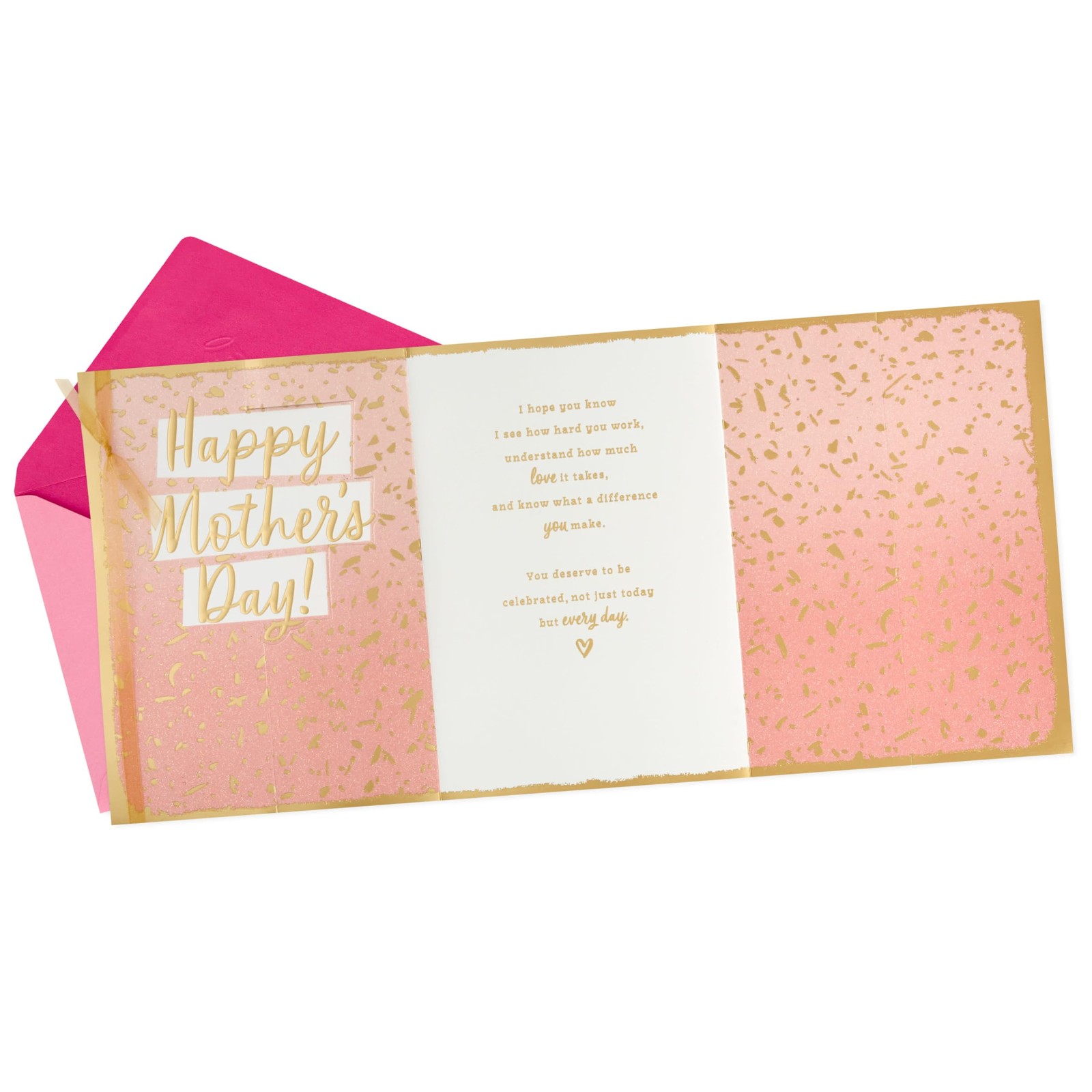 Hallmark Mothers Day Card 5.8 inches x 8.3 inches, What a Difference You Make