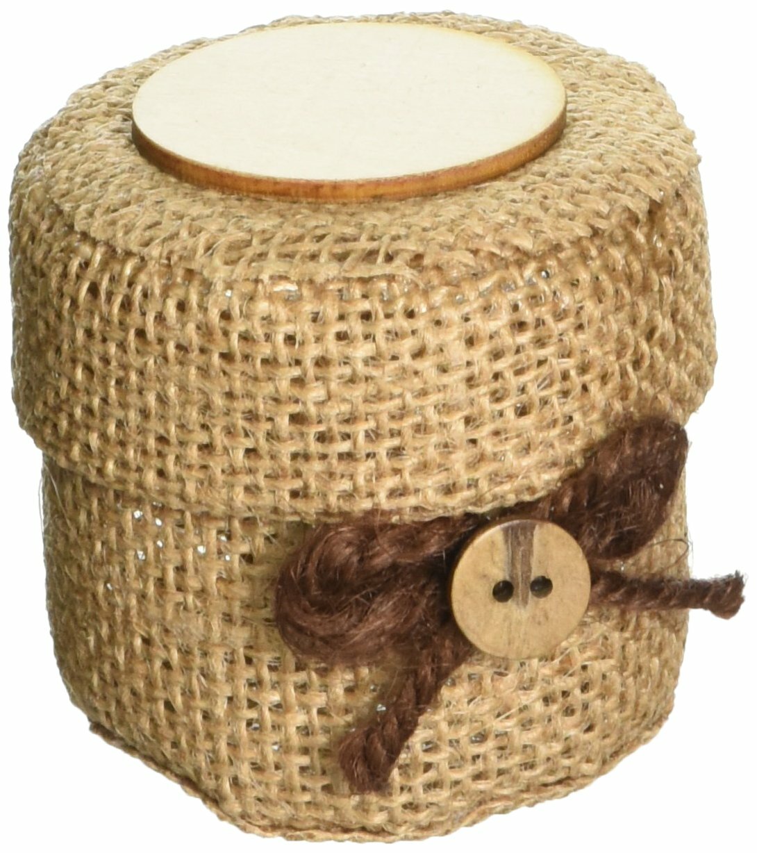Fashioncraft Perfectly Plain Collection Burlap Boxes