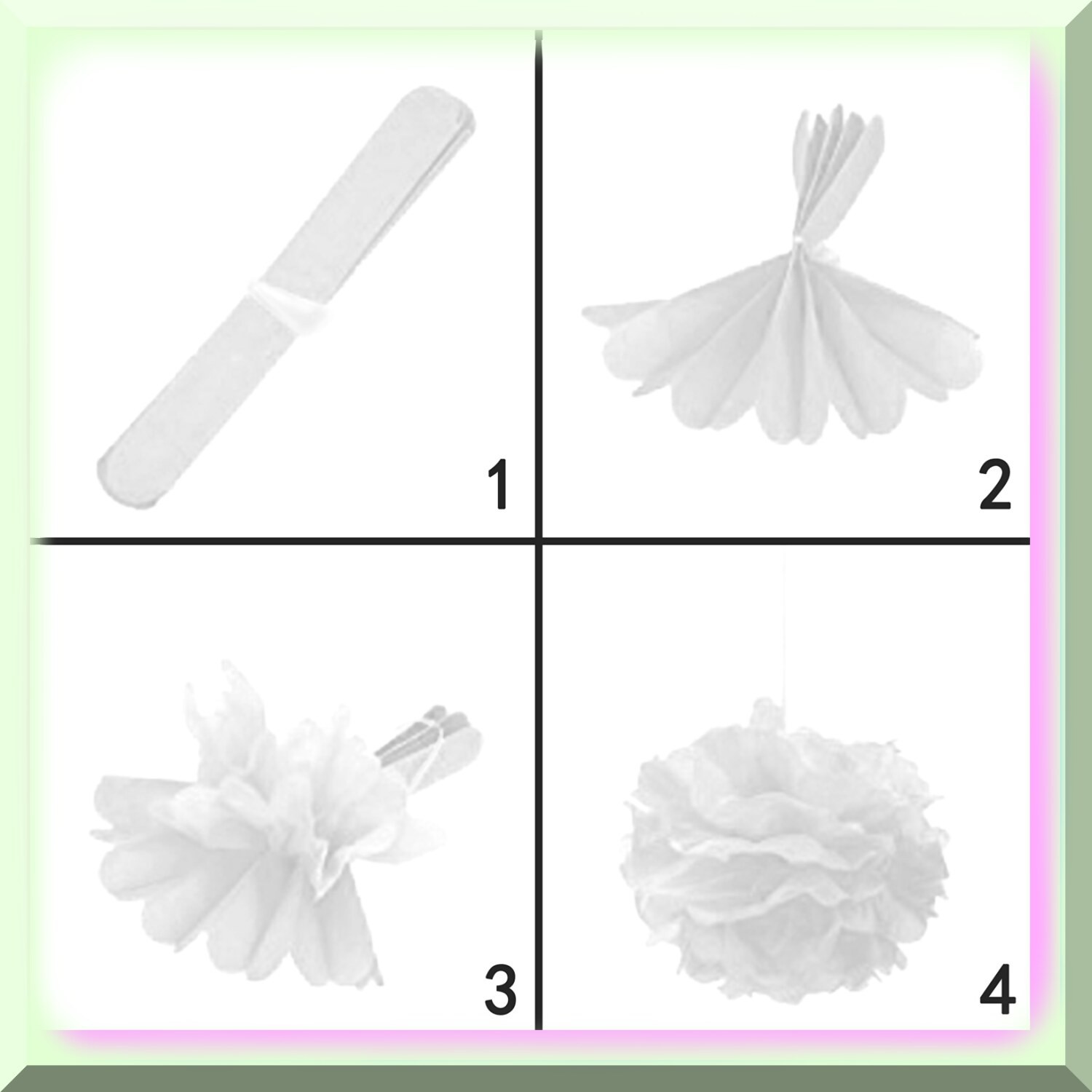 White Hanging Decorations for Celebrations