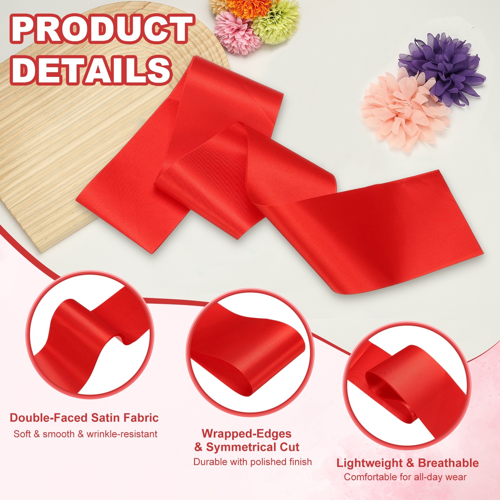 Satin Sash, Blank Sash Pageant Ribbon for Party Wedding 12 Pack & Multicolor