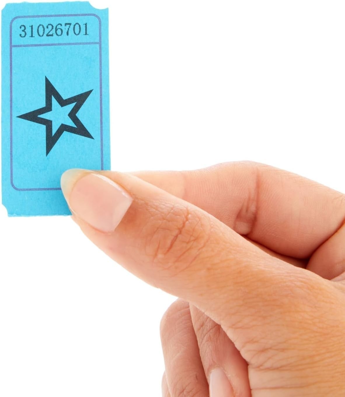 Convenient 2000-Count Blue Star Raffle Tickets – Ideal for School & Fundraisers