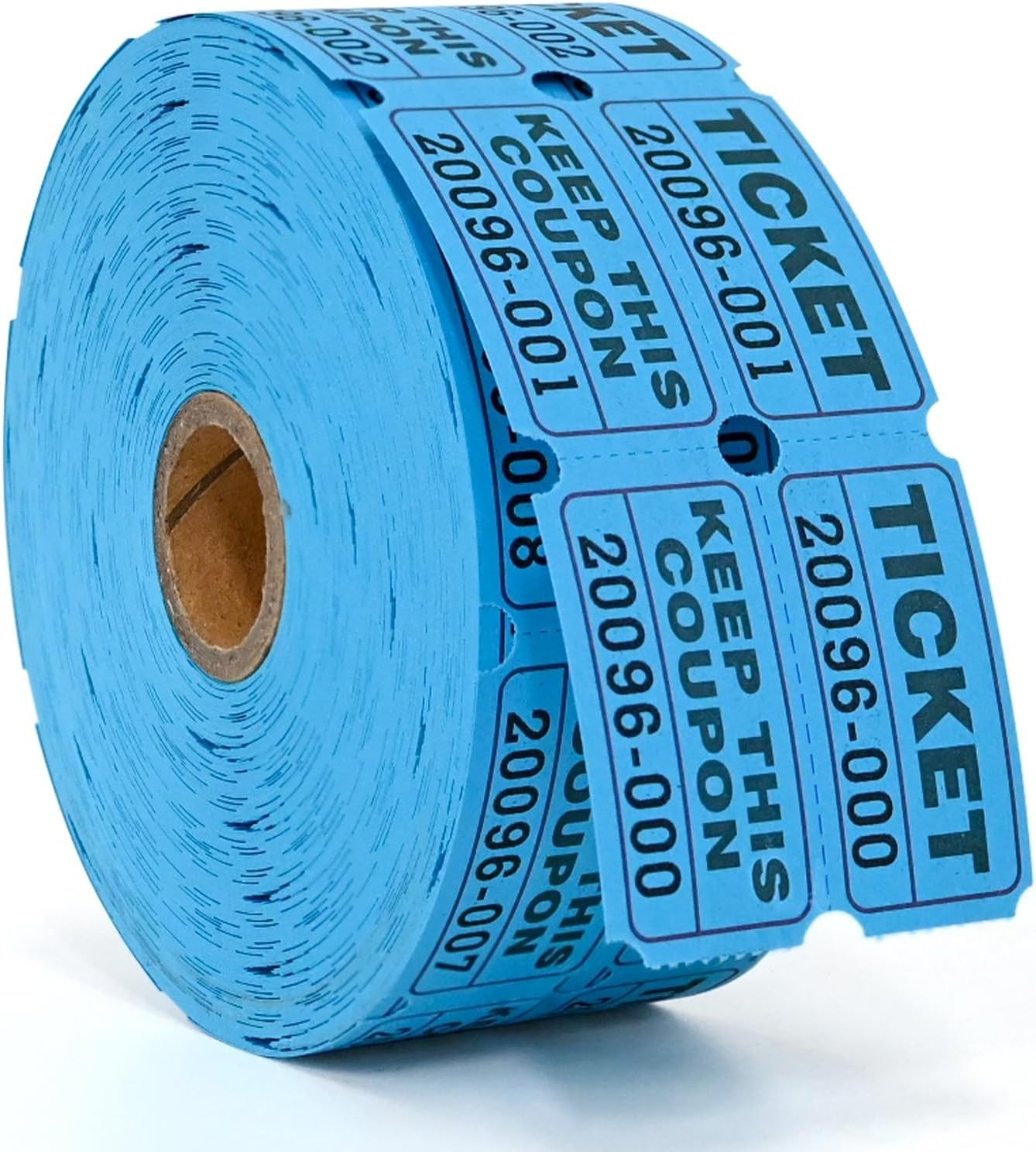 Consecutive Numbered Raffle Tickets – 1000 Double Stubs for School Dances