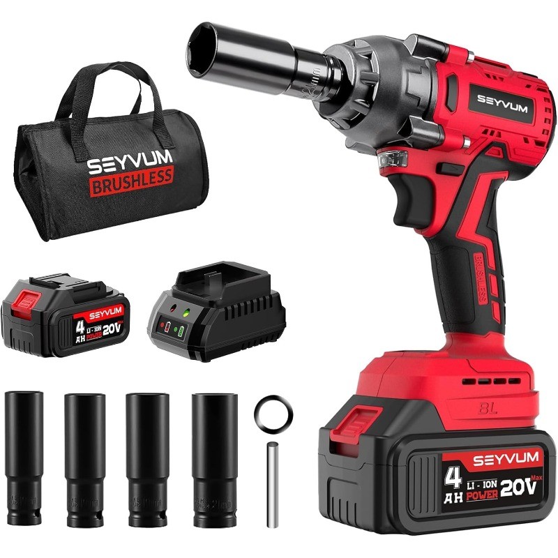 Impact Wrench1/2″ Impact Gun,Power Impact Driver Max Torque 320 Ft-lbs(430N.m),