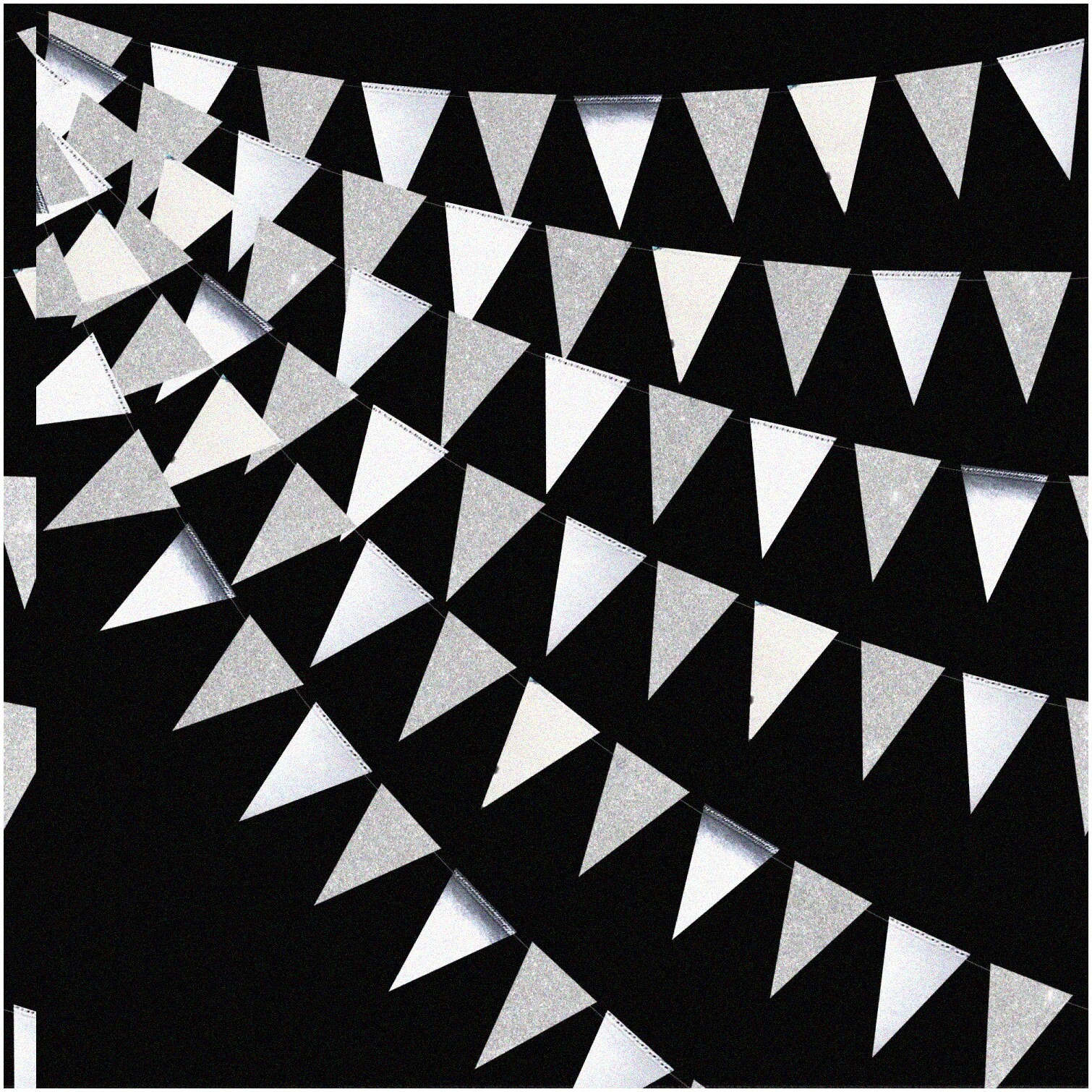 Silver Triangle Celebration Banner 9m