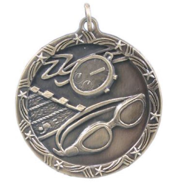 Swimming Medal School Team Sport Award Trophy W/ FREE Lanyard FREE SHIPPING M146