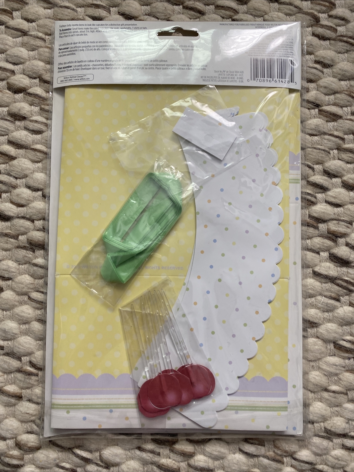 Wilton Layette Cupcake Kit New Baby Gift Baby Shower for Washcloth Bodysuit Kit