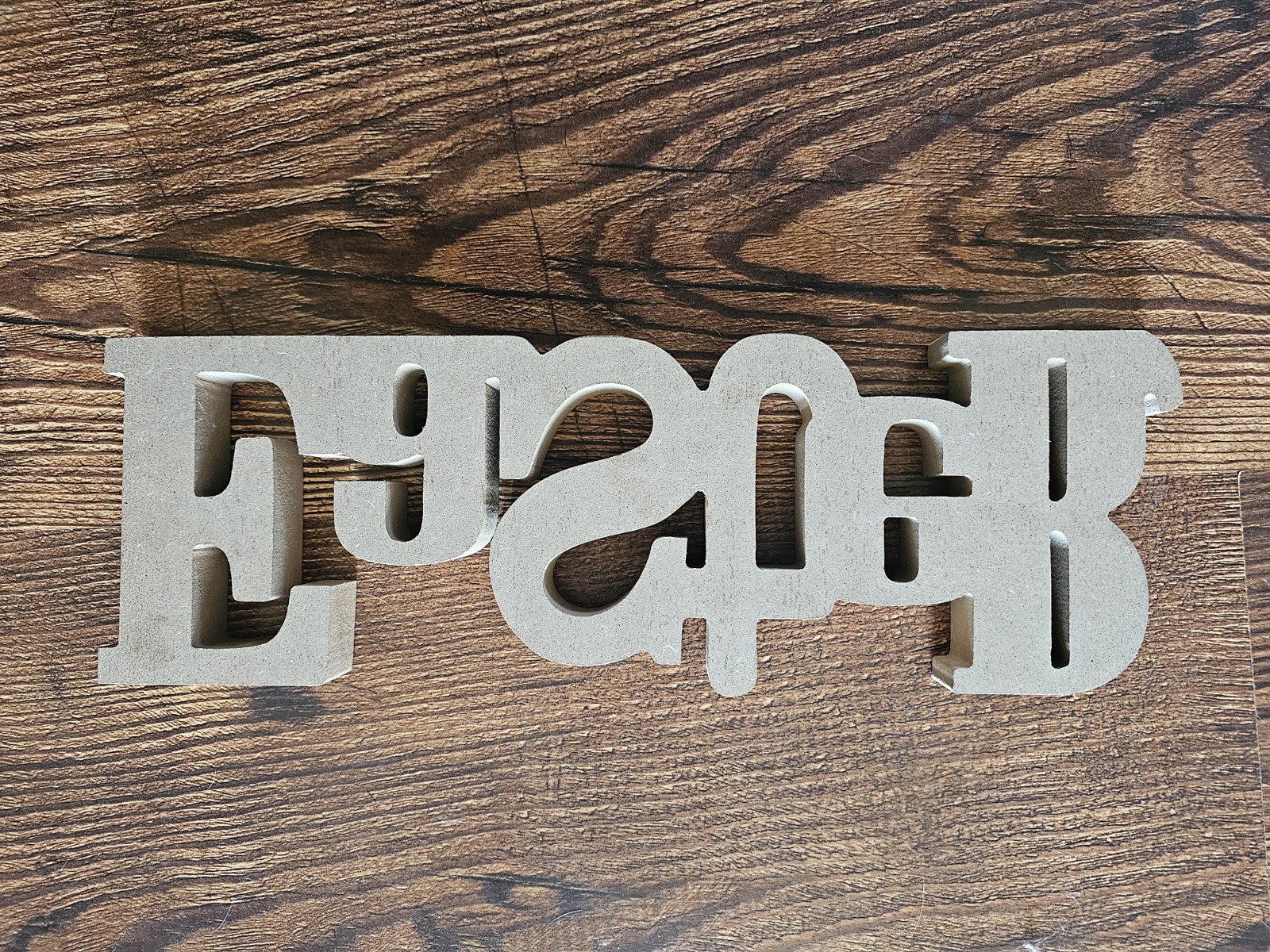 Wooden Block Letter ‘Easter’ Free Standing Tabletop Sign – 5″ x 15″ x1″ Lt Green