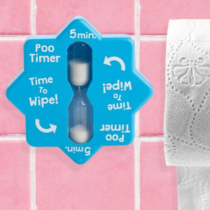 Poo Timer – Bathroom Potty Poop Clock Gag Joke Prank Birthday, Christmas, Secret