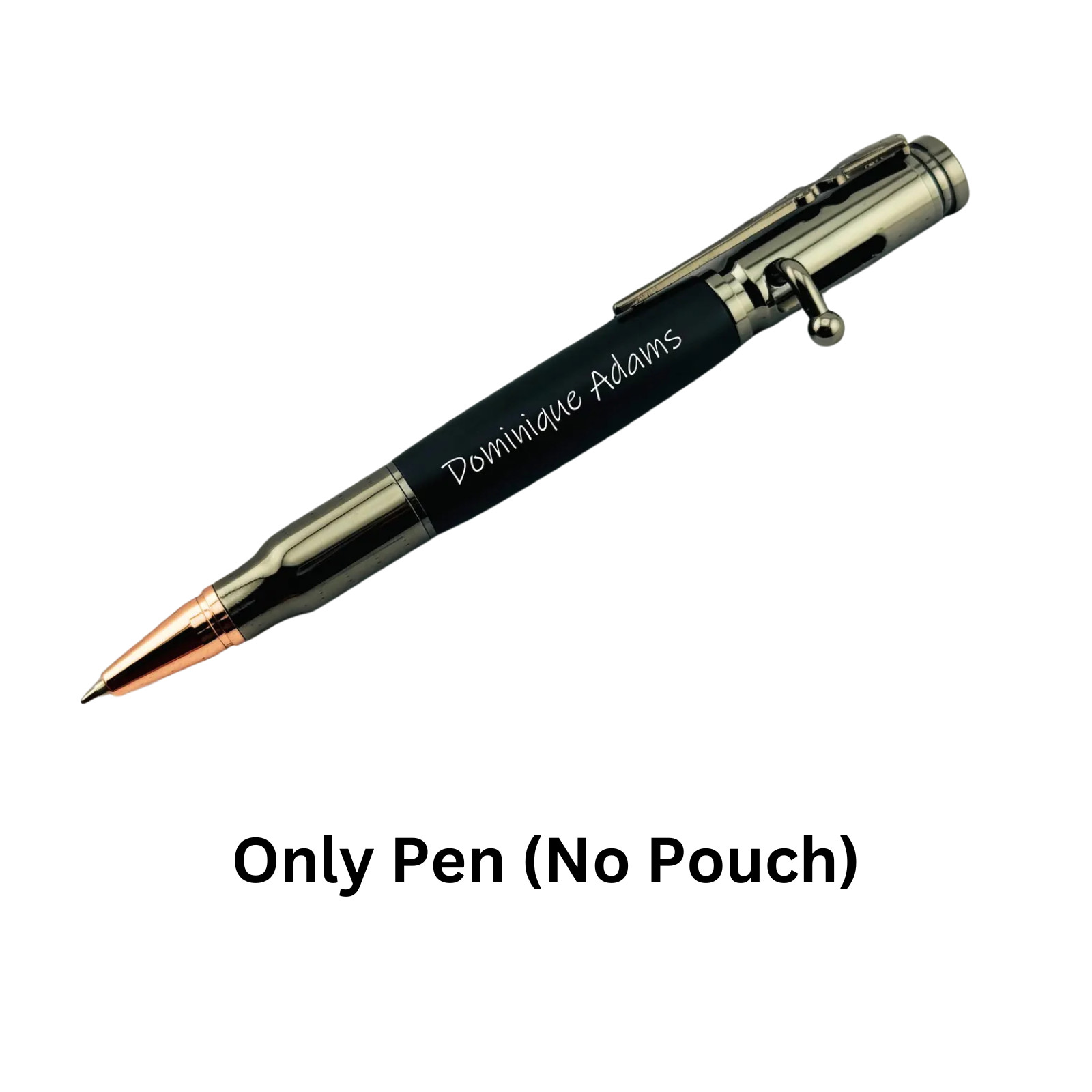 Personalized Bullet Pen Engraved Bolt Action Pen for Men Valentines Day Gift