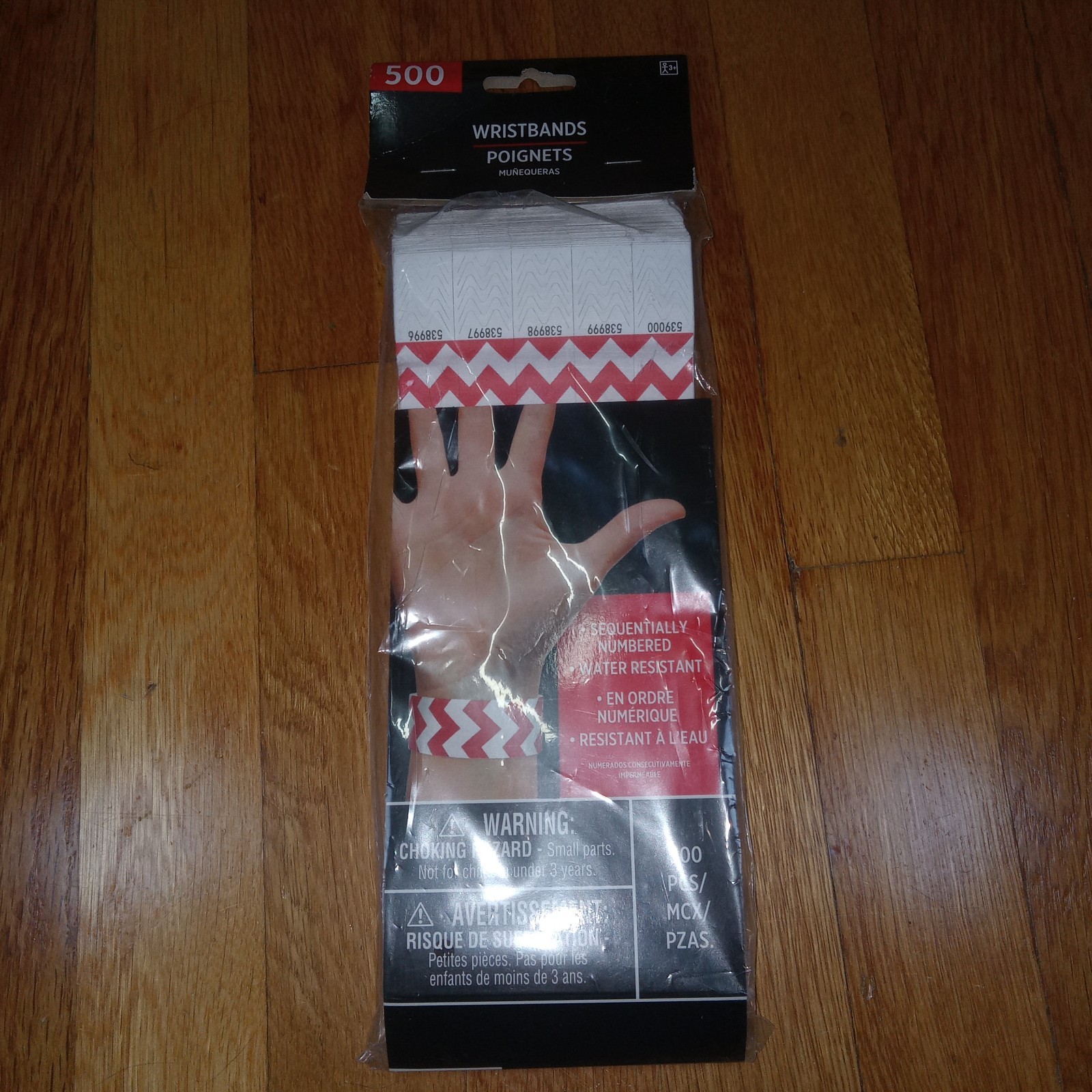 Amscan Tyvek Wristbands 500 Count Concert Events Parties Clubs Crowd Control