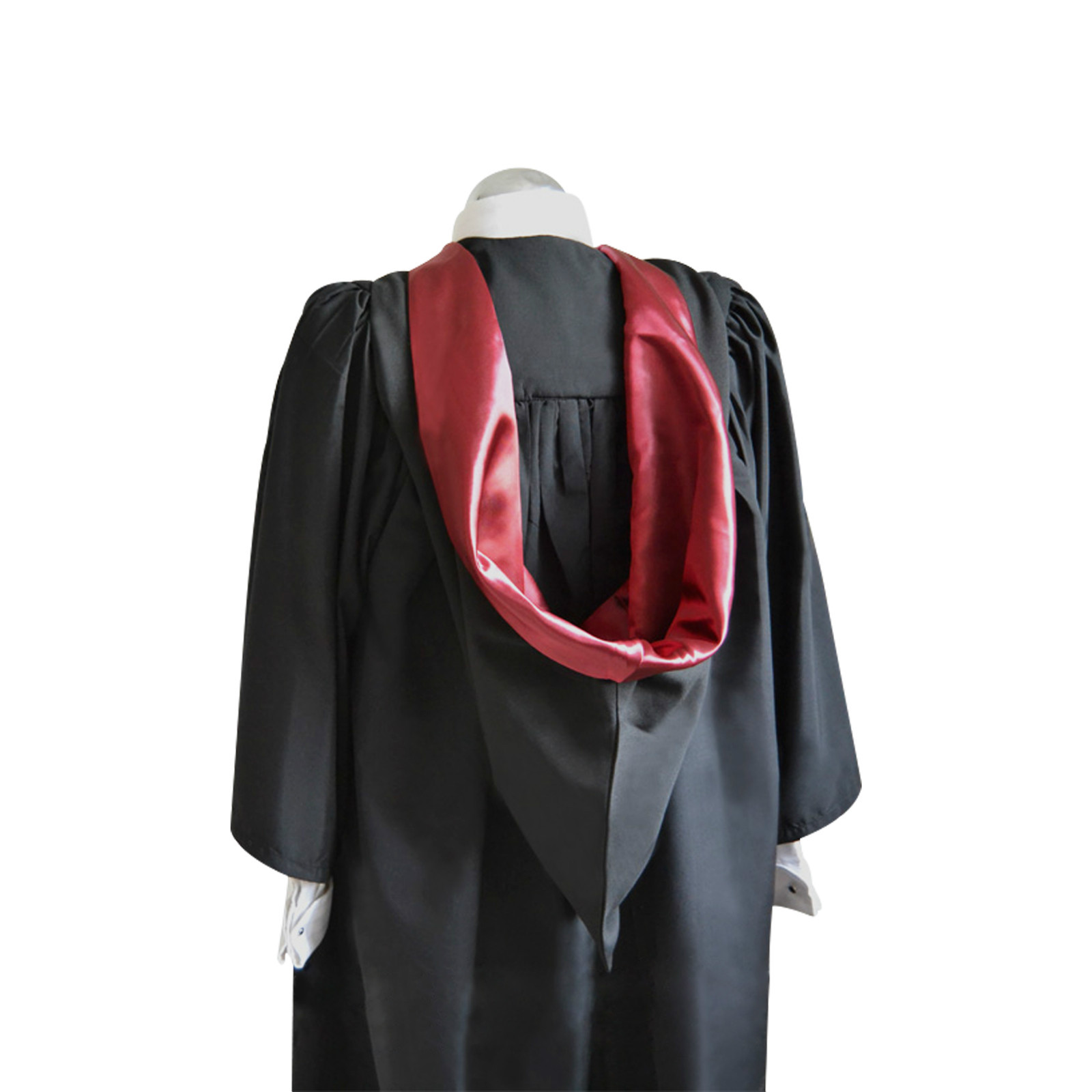 Luxury Graduation Gown & Hat Burgon Hood/Cap Set University Bachelor Adult Robe