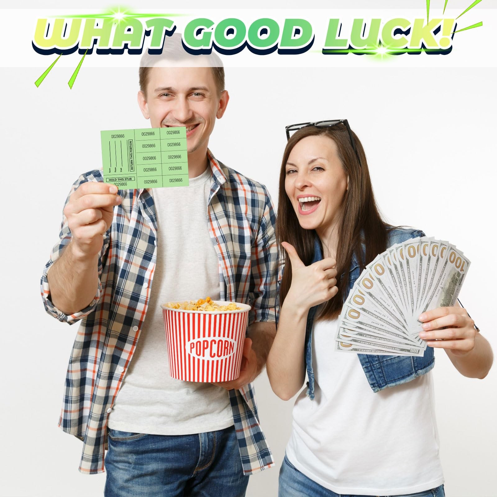 600 Sheets Raffle Ticket Sheet Multicolor 10 Bid Numbers 3.3×4.5 Inch