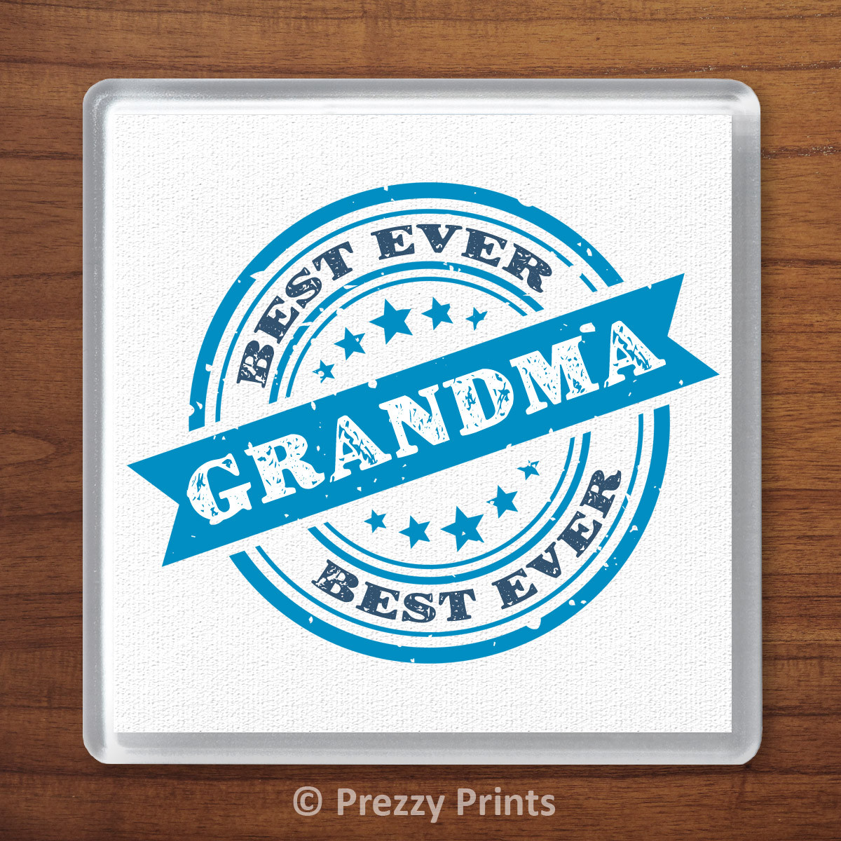 Best Ever Grandma Drinks Coaster Birthday Xmas Gift Seal