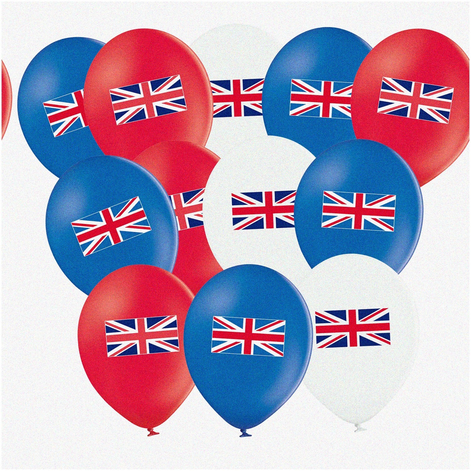 Union Jack Balloons Set 12-inch for Celebrations