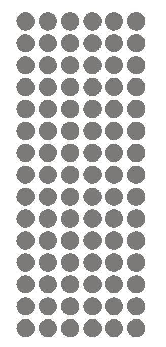 1/2″ DK GRAY GREY Round Vinyl Color Coded Inventory Label Dots Stickers USA MADE