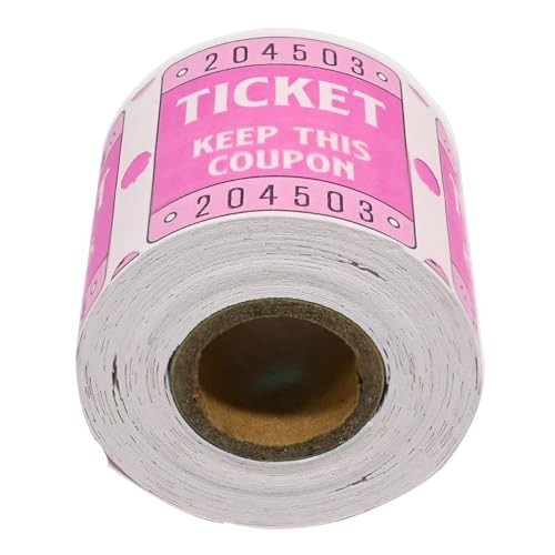 250 Raffle Tickets, 50/50 Double Roll Tickets for Raffles, Carnival, Door Prizes
