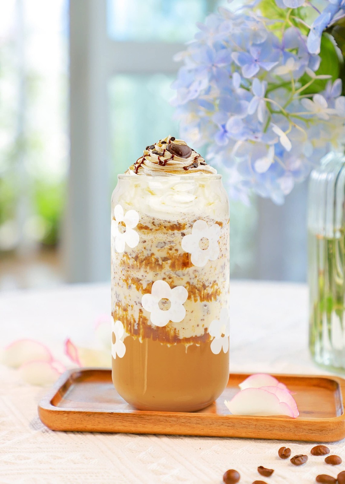 Mason Life Glass Cups with Lids and Straws, 18OZ Iced Coffee Cups with Lids, …