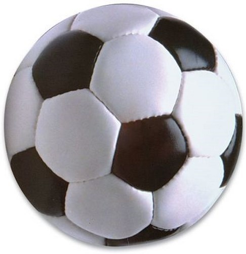Soccer Ball Magnet ~ Large 5 1/2″ Round ~ Sports Magnetic Car Fridge Soccer Moms