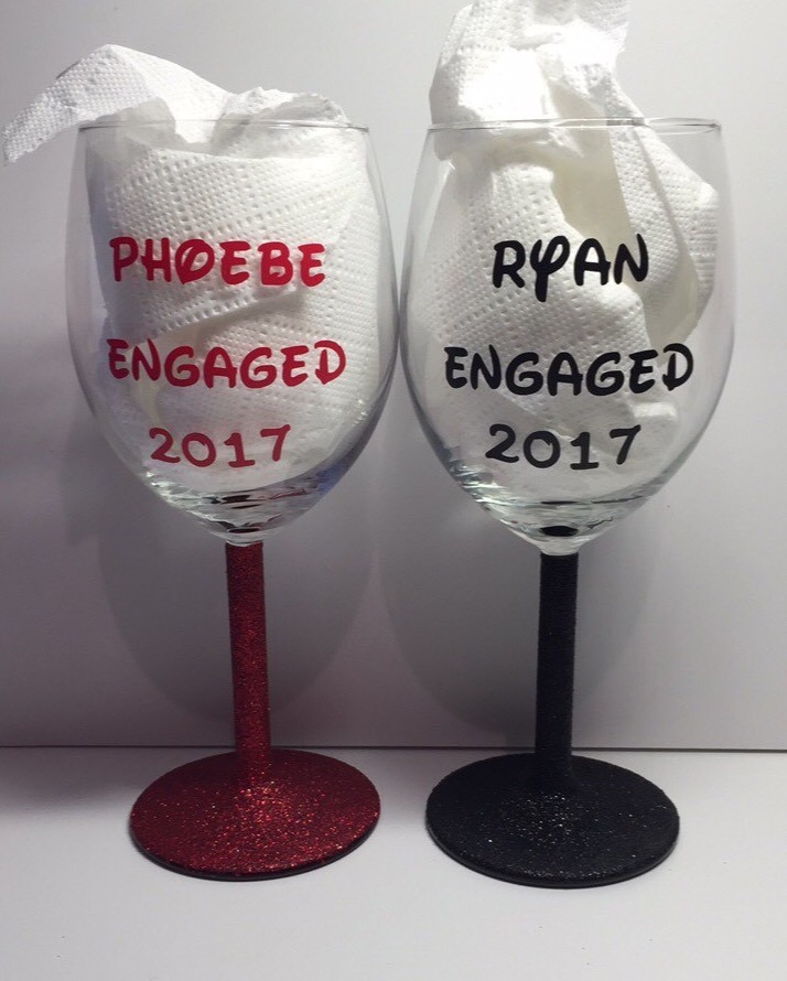 Personalised Character Glasses, Disney, Anniversary, Wedding, Gift