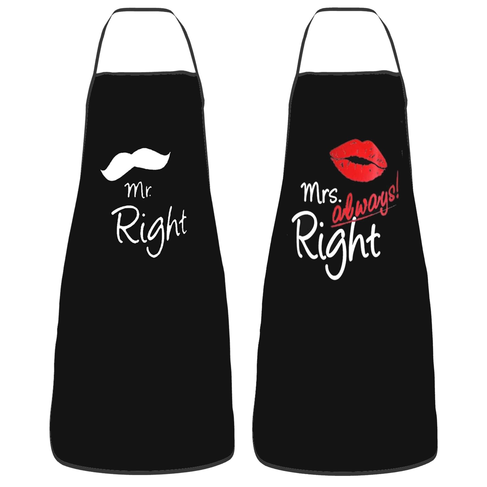 Mr Mrs Aprons for Cooking Women Mens Apron Couple Gifts for Anniversary, Fath…