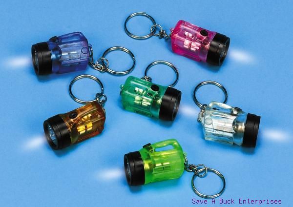 ( 252 ) FLASHLIGHT BULB – mini key chains – party wholesale lot ~ 21 dozen