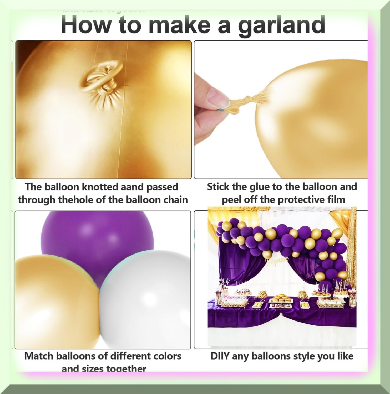 Purple and Gold Graduation Balloon Set 45 Pieces