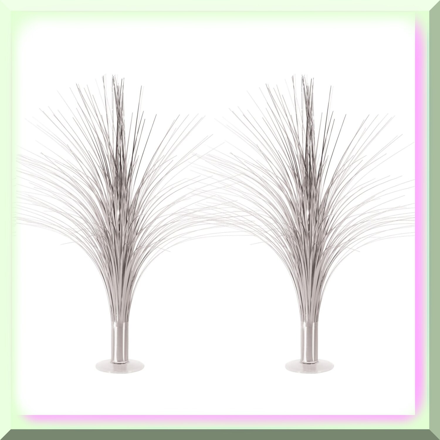 Silver Metallic Spray Centerpieces for Celebrations