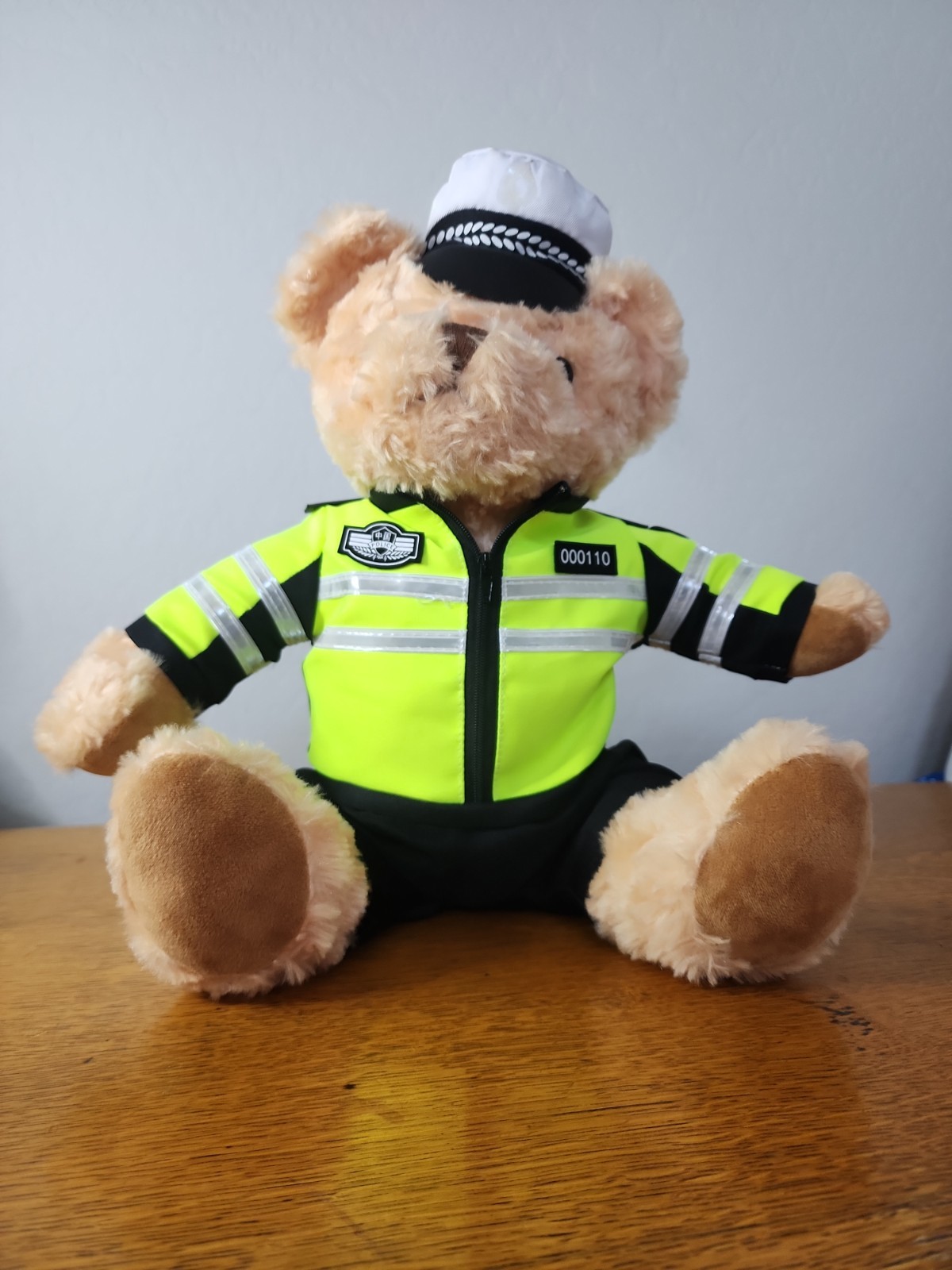 Traffic Police Teddy Bear Doll Uniform and Hat Teddy Bear Plush