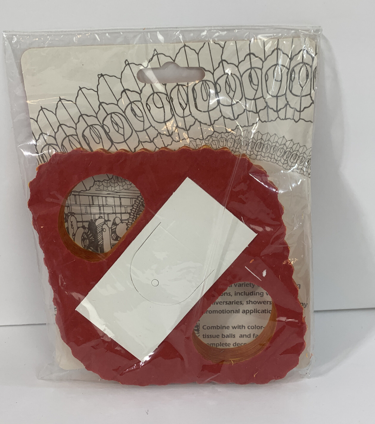 Beistle Arcade Garland 12 ft long Red Yellow Orange art tissue
