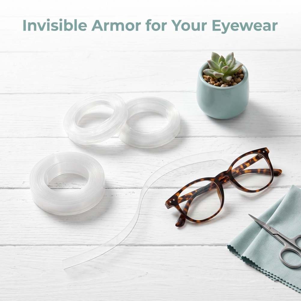 Durable Clear Heat Shrink Eyeglass Temple Tips Sleeves Protective Arm Covers PVC