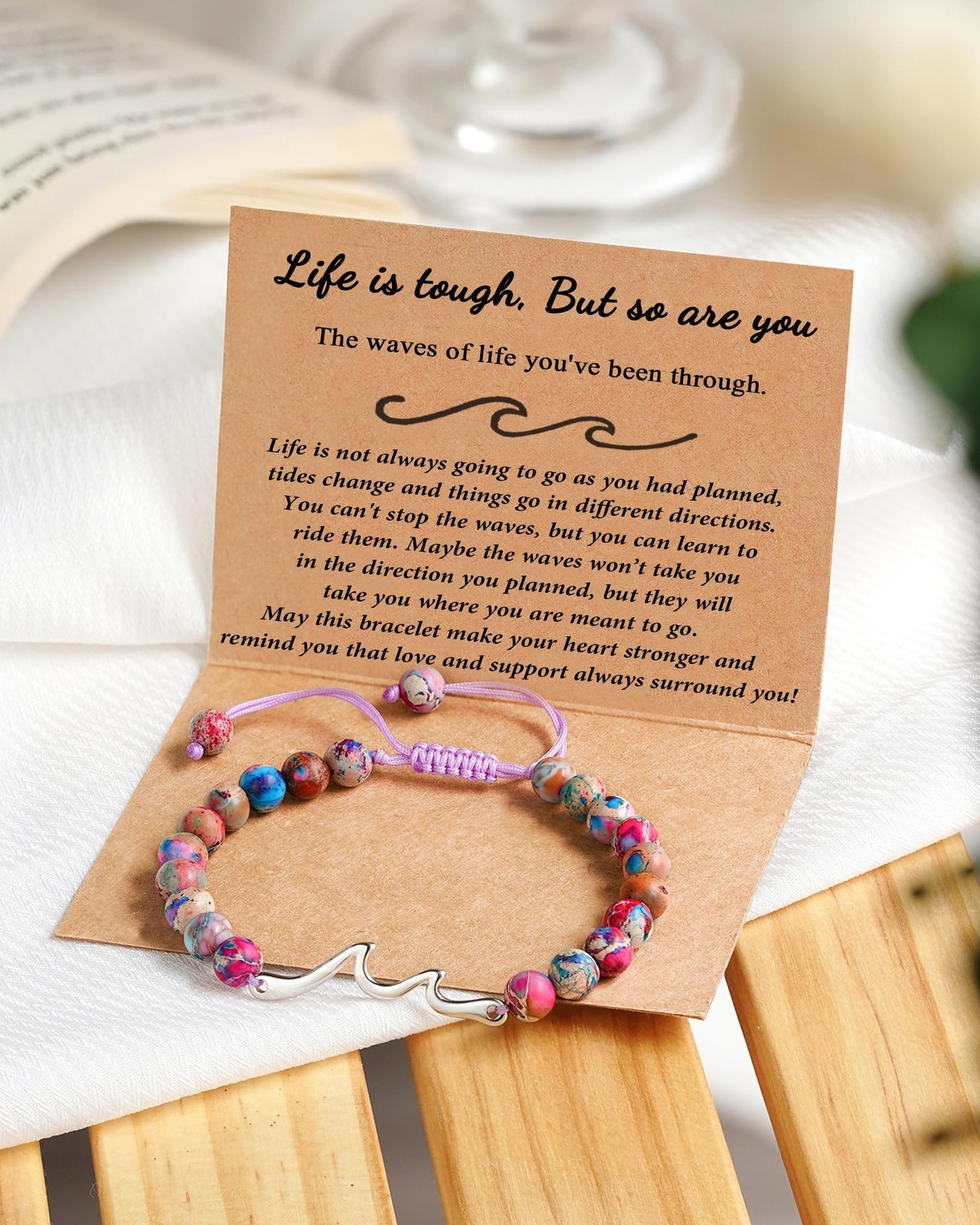 Tarsus Inspirational Gifts for Women Men, Through The Waves of Life, Life is …