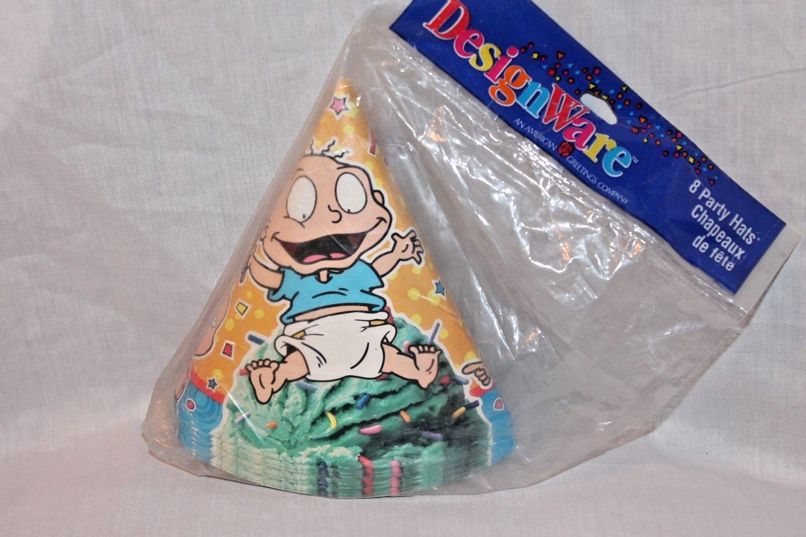 NEW RUGRATS 8 HATS PARTY SUPPLIES ICE CREAM