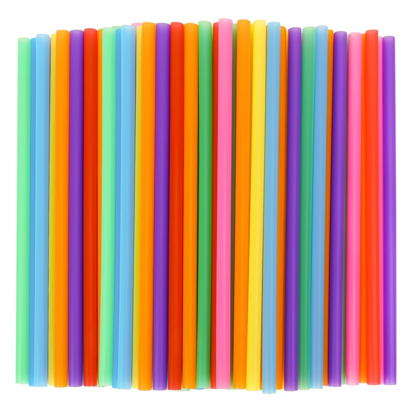 Tomnk 300 Pack Smoothie Straws, 10.3 Inches Straws Disposable, Drinking Straw…