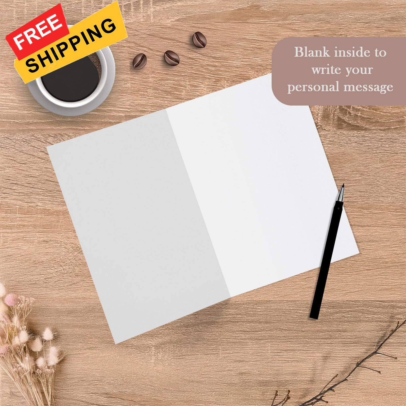 Cheerin Funny Fathers Day Card with 8 inches by 5.3 inches, Warm White