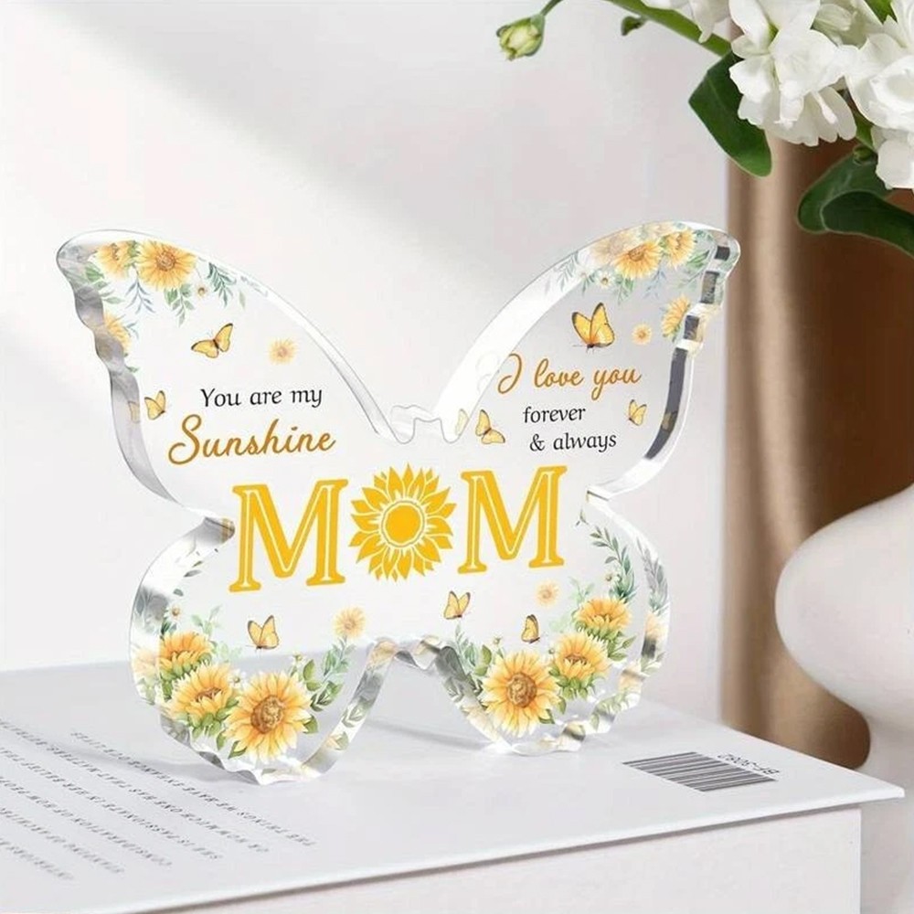Acrylic Butterfly Desktop Decor 10×7.5cm Mothers Day Surprise Gift