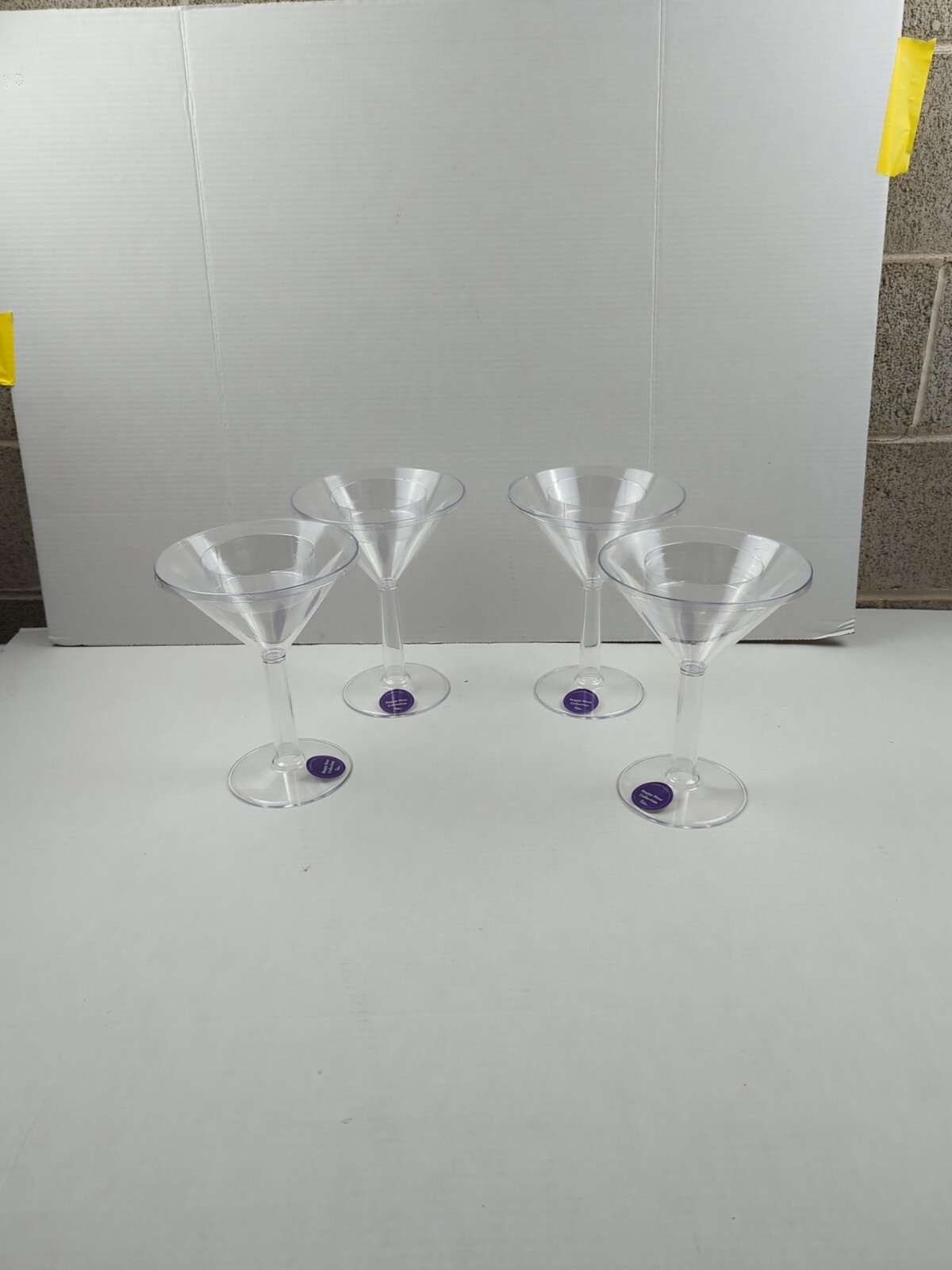 Flowers Plastic Martini Glass Vase Floral Arrangement Dish Centerpiece Party