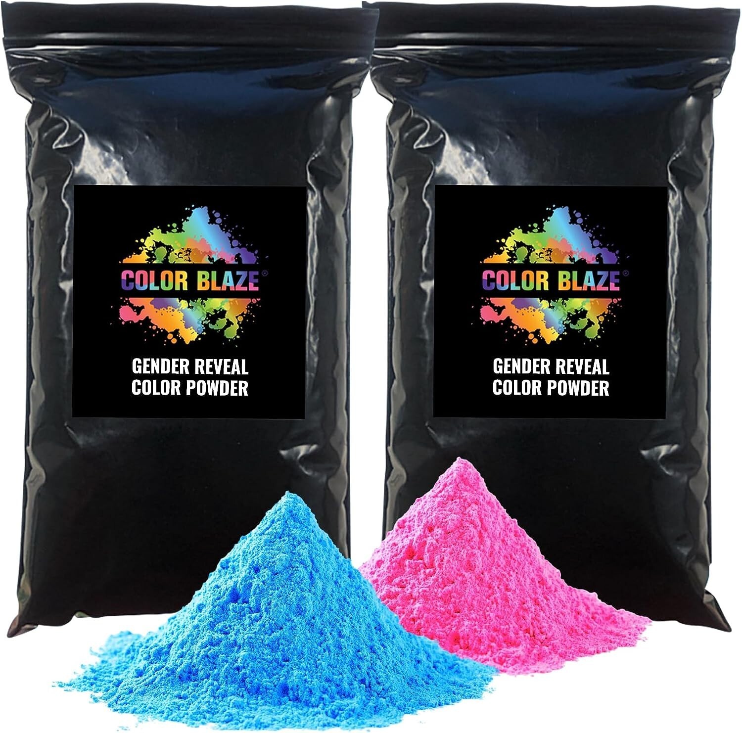 Color Blaze Blackout Out Color Powder 1lb Pink & 1lb Blue Baby Gender Reveal