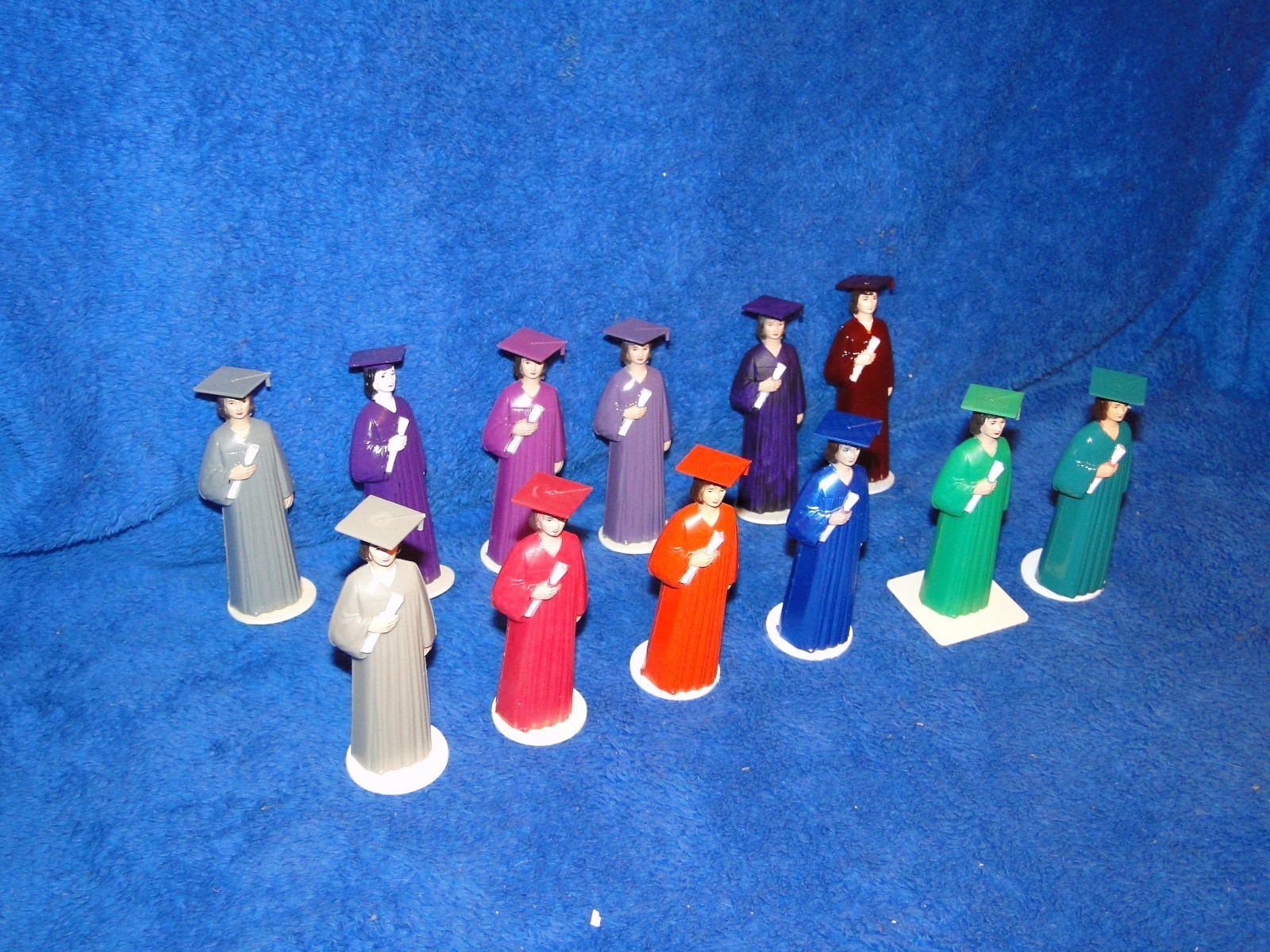 New Female Girl Graduation 4 1/2″ Figure in plastic colors to pick from