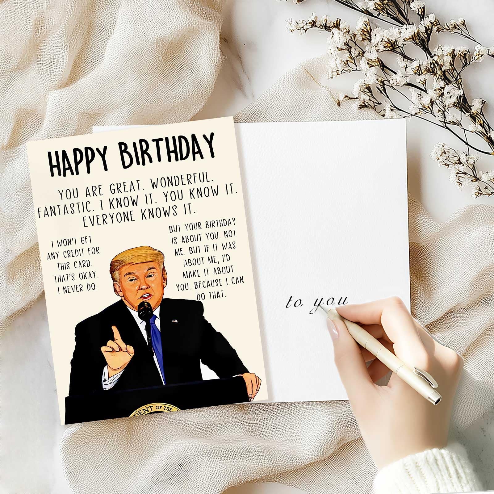 ACHICGIRL Funny Birthday Card for Women Men, Humorous ACH-032, ACH-032