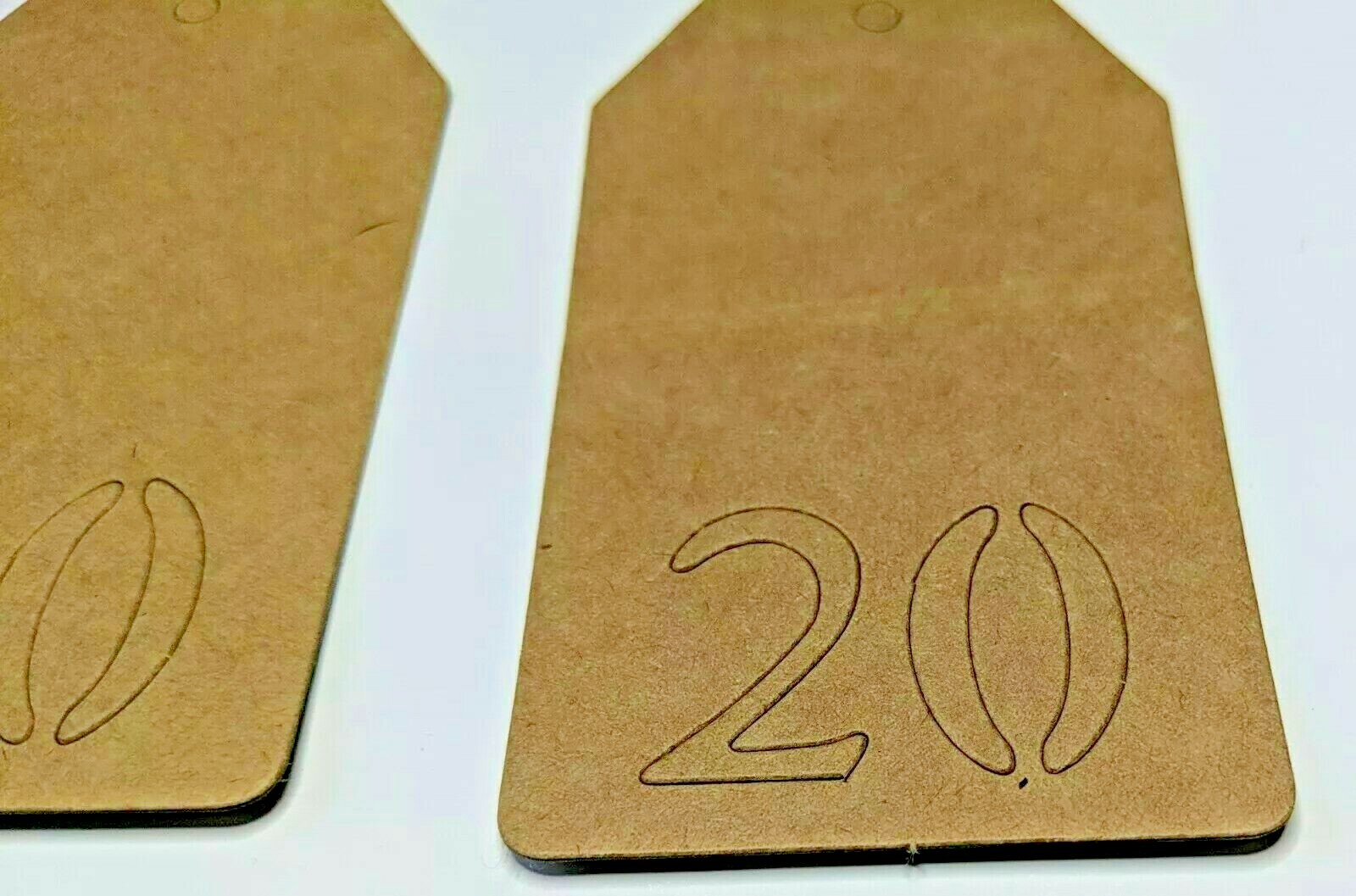 Kraft Paper Tags Numbers 1-31 Wedding Party Birthday Table Number Labels 3 Each