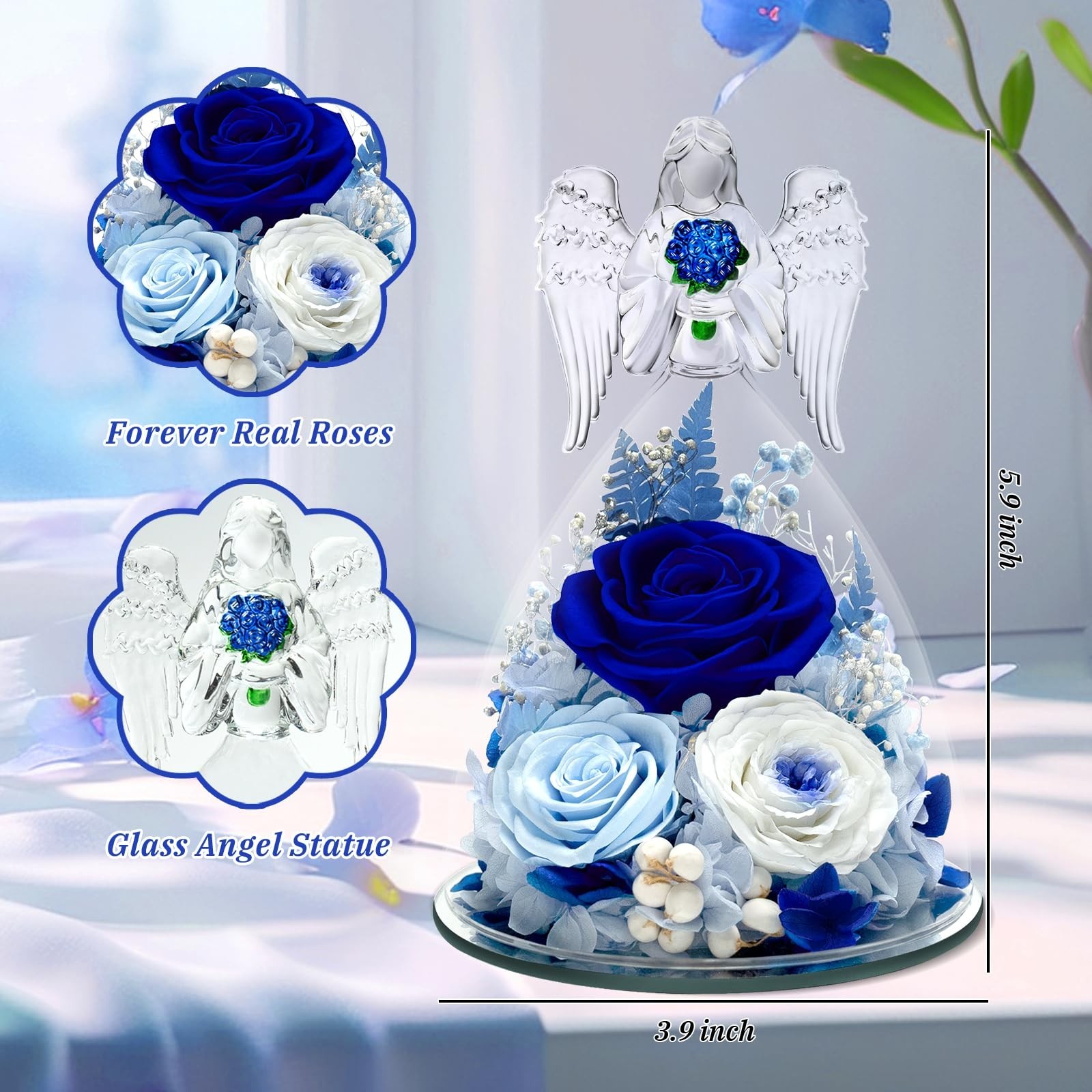 Mothers Day Flowers Roses Gifts for mom, Preserved Rose in Glass – Forever Fl…