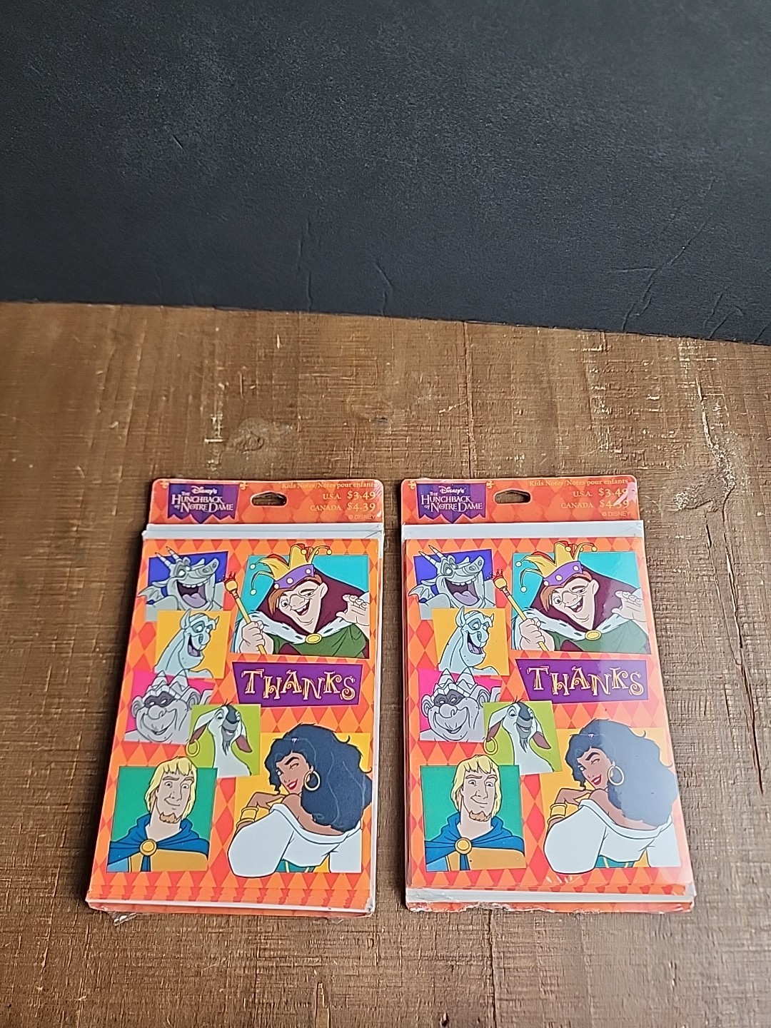 Disney Hunchback of Notre Dame 16 Thank You Cards Kids Notes Hallmark