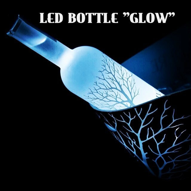 LED white Light Sticker Bottle glorifier bottle glow nightclub 50PACK