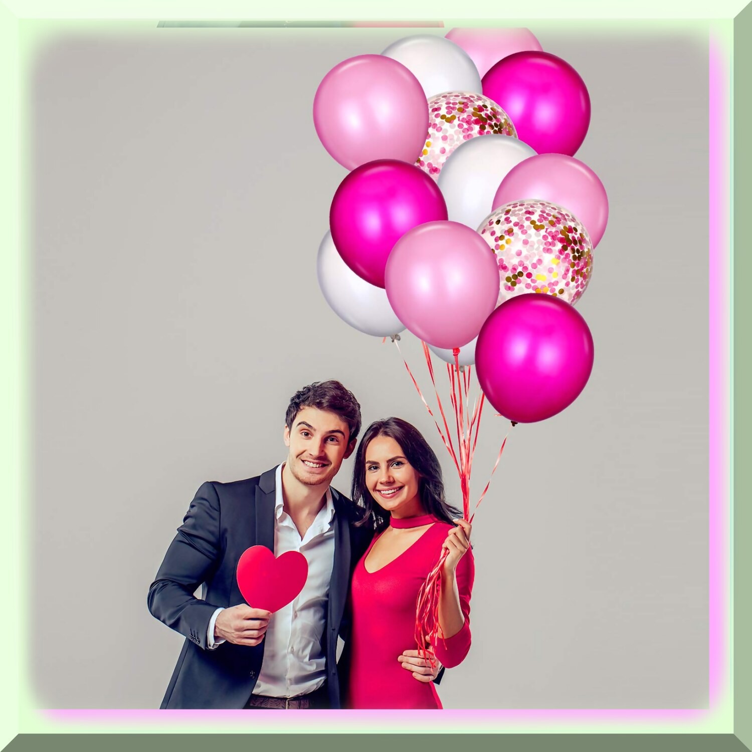 80-Piece Confetti Latex Balloons for Celebrations