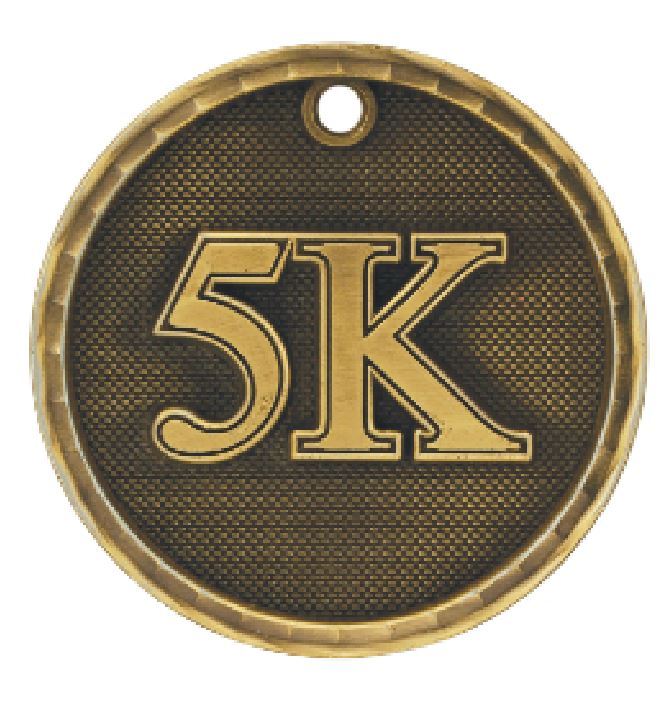 5K Running Medal Award Trophy Team Sports W/Free Lanyard Runner Race 3D221