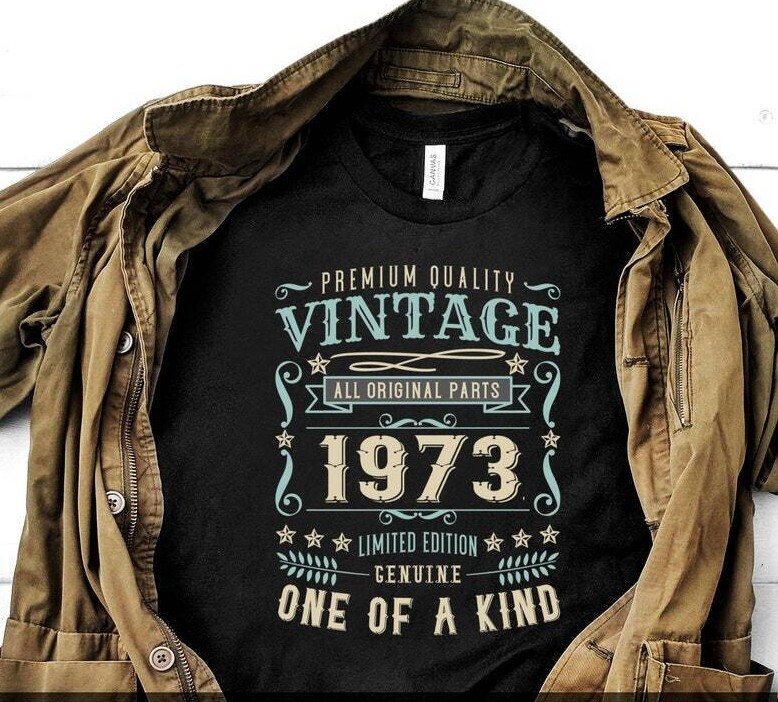 50th Birthday Gift. 50th Birthday T-Shirt For Him and her. 1973 Birthday Shirt.