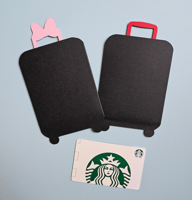 Mouse Suitcase Gift Card/Cash Holder, Kids Gift Card/Cash Holder – 2 Styles